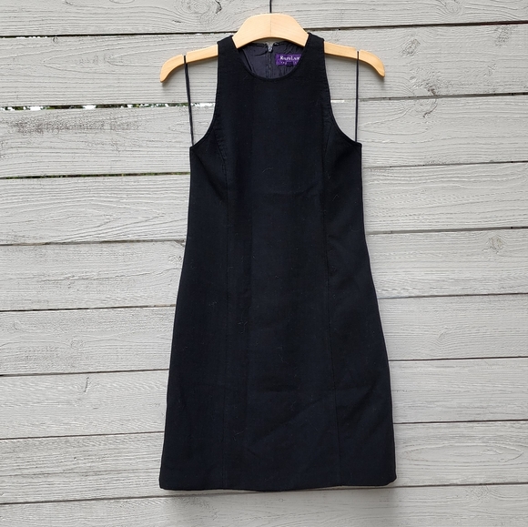 Ralph Lauren Collection Black Wool Dress - Picture 2 of 5